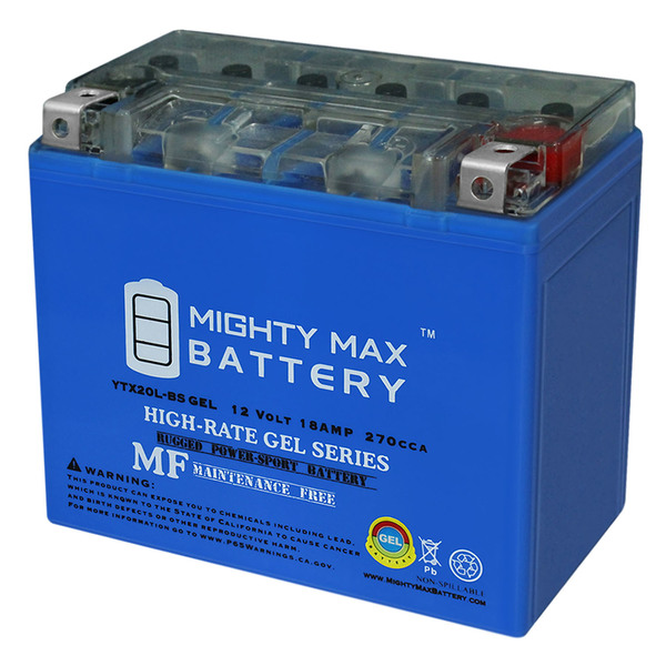 Mighty Max Battery YTX20L-BS GEL Battery Replacement for Sea-Doo Waverunner Polaris YTX20L-BSGEL439